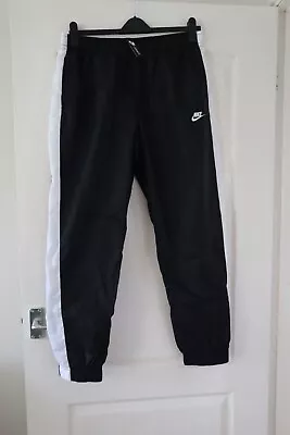 Nike Nylon Black Tracksuit Bottoms With White Stripe Size XL - BNWT • £39.99