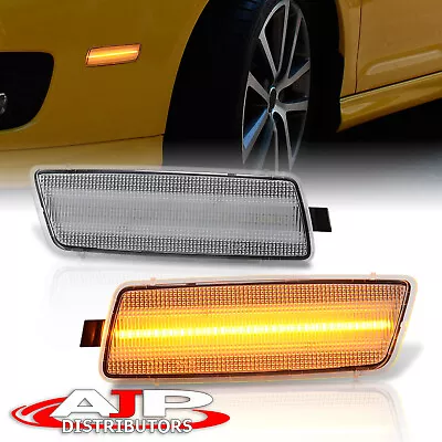 Clear Amber LED Side Marker Lights Signal Lamps For VW GTI Jetta MK5 Rabbit R32 • $24.99