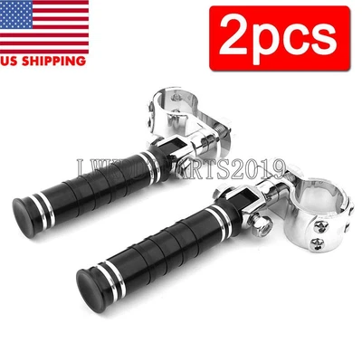 $60.03 • Buy Highway Crash Bar Foot Pegs Clamps For Yamaha V-Star 650 950 1100 1300 Classic