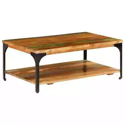 Coffee Table With Shelf 39.4 X23.6 X13.8  Solid Reclaimed Wood VidaXL • $202.79