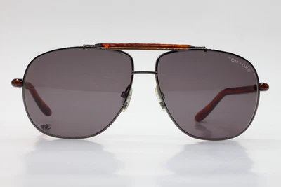$399.99 • Buy Tom Ford TF243 Adrian Gray Aviator Square 12A Dark Bronze Sunglasses 62-13-145mm