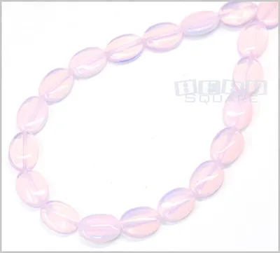 15  Pink Opalite Flat Oval Beads 10mm X 14mm #27003 • $5.99