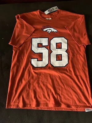 NFL.com NFL Denver BRONCOS #58 Von MILLER Jersey Cotton T Men Large New! • $25