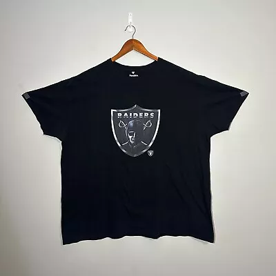 Oakland Raiders Men’s T-Shirt 4XL XXXXL Black Logo Graphic Short Sleeve Y2K • $8.05