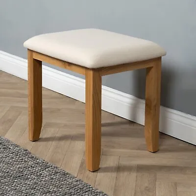 Elm Home And Garden Quality Premium Oak Dressing Table Stool Fully Assembled • £79