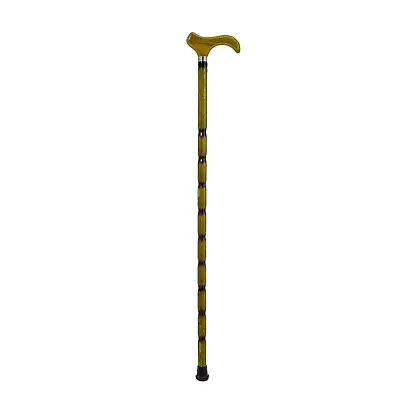 Wooden Fashion Cane Walking Stick - 36 Inch Bamboo Style Cane With Derby Handle • $20.99