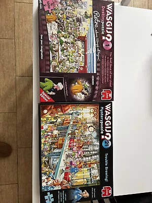 Wasgij Jigsaw 1000 Piece Puzzle X 2 Used In Good Condition • £8