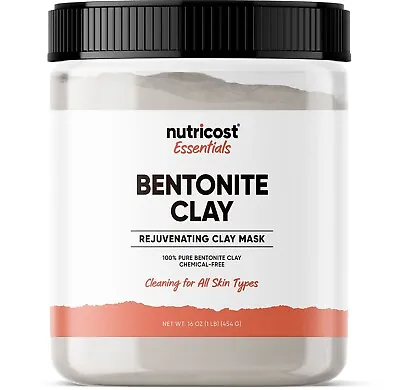 Nutricost Essentials Bentonite Clay (1 LB) - Rejuvenating Clay Mask • $14.98