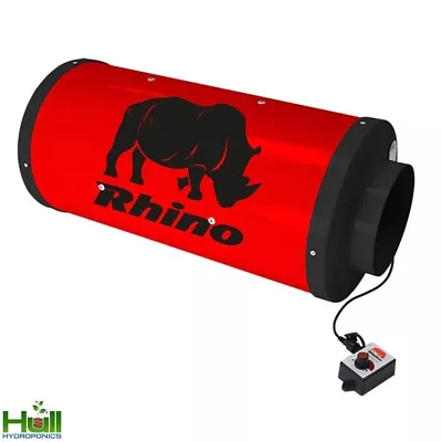 RHINO ULTRA SILENT EC ACOUSTIC FAN AIR SPEED CONTROL VENTILATION 8  200mm 1205m3 • £312.95