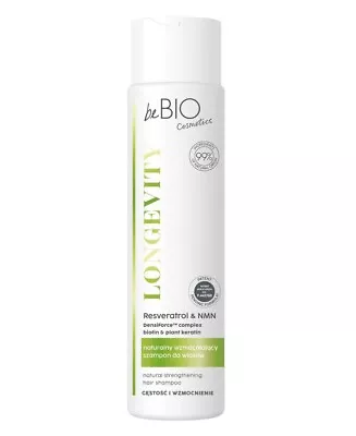 BeBio Cosmetics Longevity Natural Strengthening Hair Shampoo 300 Ml • £13.95