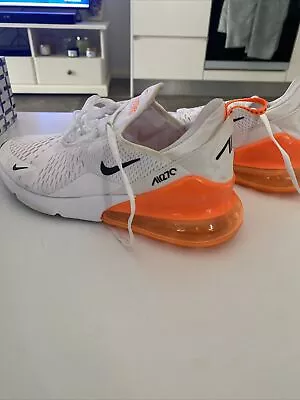 Size 8.5  US - Nike Air Max 270 SE White Vivid Orange Camo W • $130