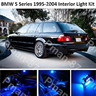 Blue Deluxe Bmw 5 Series E39 Estate Interior Full Led Bulbs Light Kit Set  • $21.46