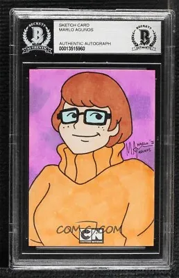 Cartoon Network Velma Dinkley Scooby-Doo Original Art Sketch Card 1/1 BAS • £291.94