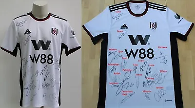 £280 • Buy 2022-23 Fulham Home Shirt Squad Signed Inc. Mitrovic, Palhinha, Leno & Willian