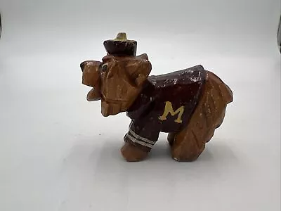 Vintage Anri 1950's Wooden University Of Montana Grizzly Mascot Rare 2.5” • $69.99