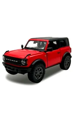 5438 022 BY KINSMART Ford Bronco Hard Top 1:34 Scale Diecast Model. Red (NO BOX) • $10.50