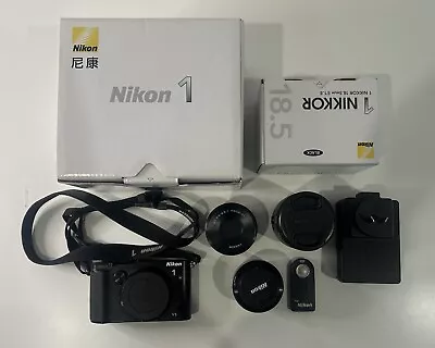 Nikon 1 V3 18.4 MP Digital Camera - Black (with 3 Lenses) • $800