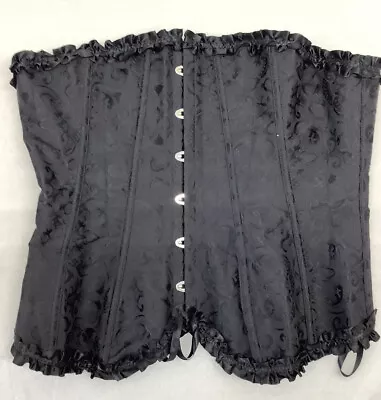 Black Lace-Up Corset XXL • $19.95