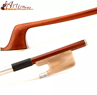 Master Pernambuco Double Bass Bow 4/4 White OX-Horn Frog Stiff Fast French Medel • $399.98