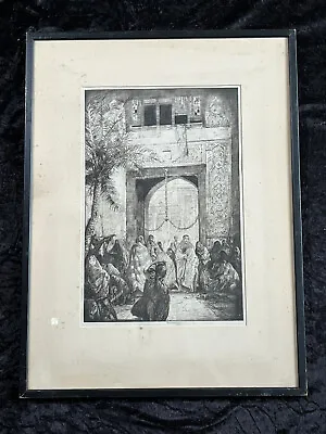 £55 • Buy Original Drypoint Etching. Kazimain Mosque, Baghdad. Charles W Cain. Greatorex.