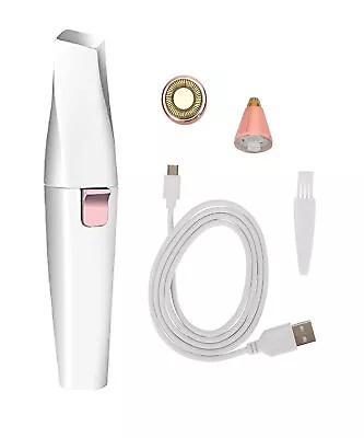 Painless Eyebrow Trimmer For Women 2 In 1 Rechargeable Facial Hair Remover • $49.73