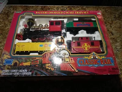 Vintage Echo Classic Rail Train Battery Operated 22 Piece G Scale - In Box Open • $45