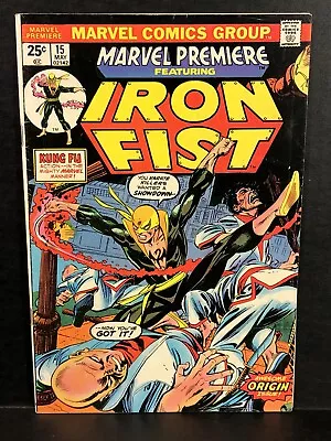 Marvel Premiere # 15 Intro And 1st Appearance Of Iron Fist W/mvs • $179.99