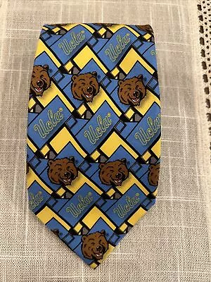 UCLA Tie Bruins NECKTIE  Brown Bear Mascot SILK • $9.99