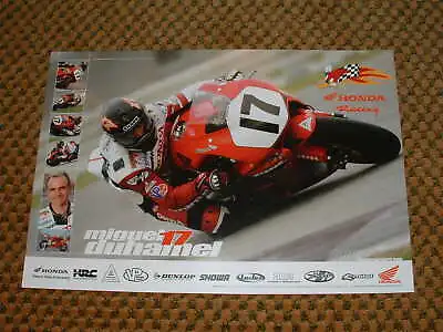 Miguel Duhamel Honda Poster #17 2005 CBR 1000RR Dunlop • $2