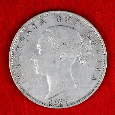 £30 • Buy 1887 Victoria Young Head Silver Half Crown
