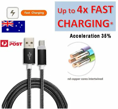 Fast Charger Cable Lead Charging Cord For Samsung Galaxy S7 S5 S6 Edge Note 4 3 • $4.25