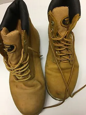 Vikings Men’s Hightop Boots Lace Up Various Stains Size 10 1/2 Brown A228ss • $33.24