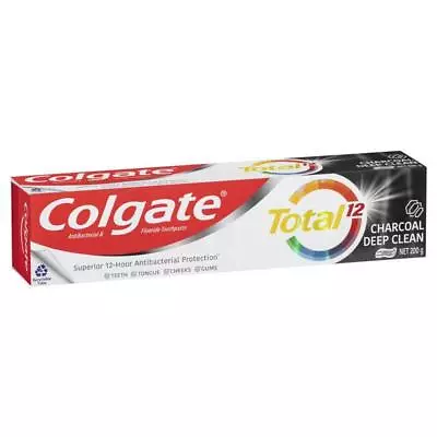 Colgate Toothpaste Total Charcoal 200g • $4.99