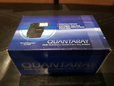 New Quantaray QB-6550U Digital Flash AF Or Manual Quantaray Flash QB6550U -NEW! • $1.24