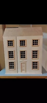 Georgian Style Dolls House With Basement. Constructed But Never Decorated • £138.42