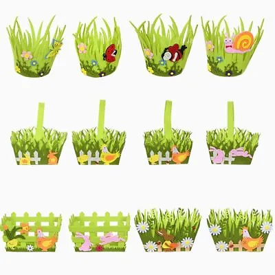 Handicrafts Gift Craft Nonwoven Fabric Basket Home Decoration Easter • £3