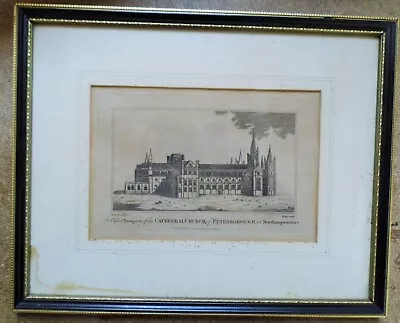 Peterborough Cathedral Original 1795 Antique Engraving Hogg 18th Century • £15.99