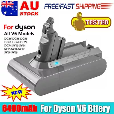 V6 6400mAh Battery For DC58 DC59 DC61 DC62 Animal SV03 SV04 SV06 SV09 DC72 • $28.49