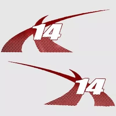 MasterCraft Boat Graphic Decals 7501412 | X14 Viper Red (Set Of 2) • $193.99