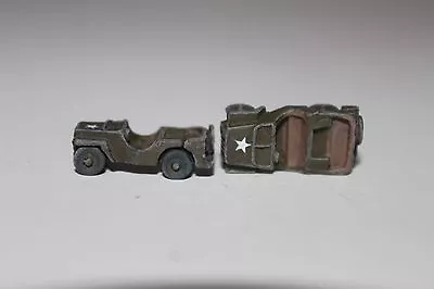 N Scale Custom KR2000 Army 2-Pack 1/4 Ton Jeep For Flatcar Or Layout • $10.99