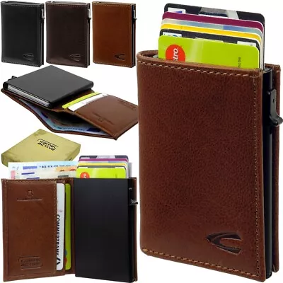 Camel Active Leather Rfid Aluminium Cards Case Car Bag Credit Card Case • £64.97