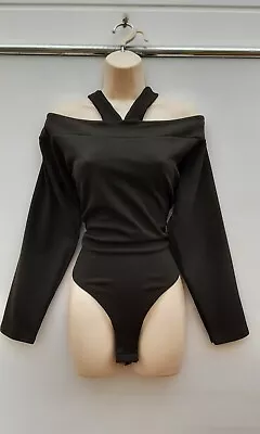 Ladies Black Topbodysuitrock/goth60's70's80's Vintage Stylesize 26nwts • $8.83