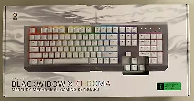 Razer BlackWidow X Chroma Mercury White Mechanical Gaming Keyboard LIKE NEW • $99