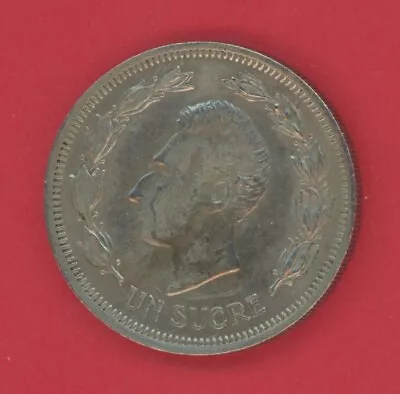 ECUADOR  1 SUCRE  1959  KM # 78.a  AU-UNC. • $9.50