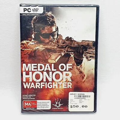 Medal Of Honor Warfighter PC DVD Rom Game Laptop Computer Brand New Selead *Rare • $159