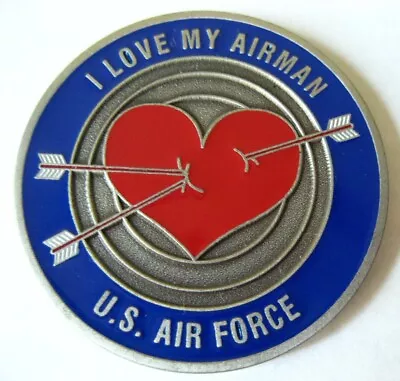 United States Air Force I Love My Airman  U.S. Air Force Military Challenge Coin • $16.50