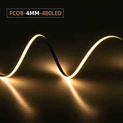 COB 4mm IP67 LED Strip Light Dimmable Outdoor Warm White 24V Adhesive Back - 5M • $12.99