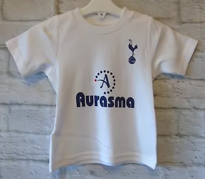 Baby Boys Tottenham Hotspur Official Kit Top T-Shirt Retro Age 12-18-24 Months • £9.95