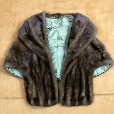 Vintage Mink Fur Stole Cape Shawl Collar • $69