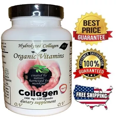 Multi Collagen Hydrolysate With Vitamin C ANTIANGING 120 Capsules 1000m • $11.50